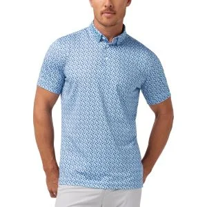 Mizzen+Main Versa Golf Polo - Cloud Blue Scenic Drive