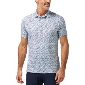 Mizzen+Main Versa Golf Polo - White Cowboys and Cocktails