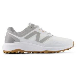 New Balance Fresh Foam Contend v3 White Golf Shoes Lateral Side View