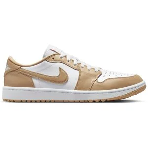 Nike Air Jordan 1 Low G Golf Shoes - White/Linen White