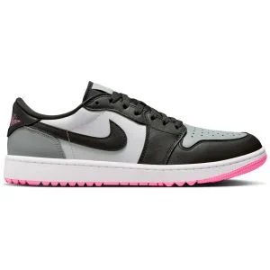 Nike Air Jordan 1 Low G Golf Shoes White/Sequoia/Light Pumice/Pink Glow Lateral Side View