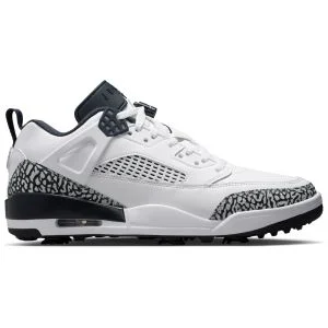 Nike Air Jordan Spizike G Golf Shoes White/Obsidian/Pure Platinum Medial Side View