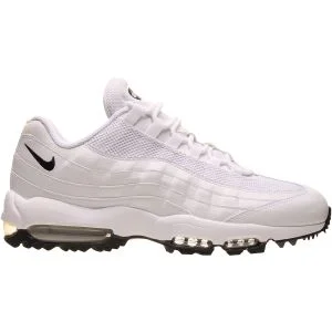 Nike Air Max '95 G Golf Shoes White/Black/Light Graphite Lateral Side View
