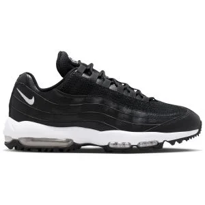 Nike Air Max 95 G Golf Shoes Black/White/Anthracite Lateral Side View