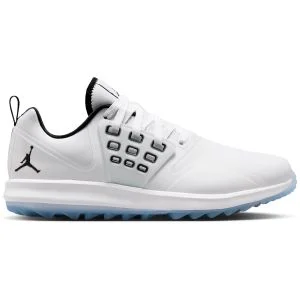 Nike Jordan Grind Golf Shoes White/Black/White Lateral Side View