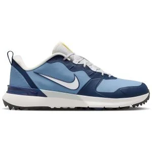 Nike Tempo G Golf Shoes Work Blue/Midnight Navy/Soft Yellow Lateral Side