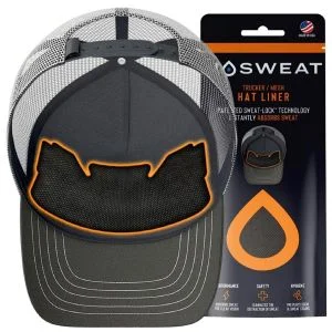 No Sweat Performance Trucker Hat Liner Black