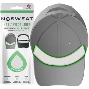 NoSweat Performance Visor Liner White