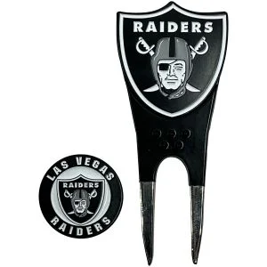 PAC Golf Las Vegas Raiders Divot Repair Tool & Ball Marker