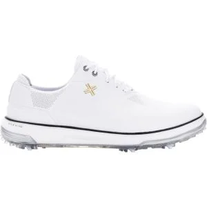 PAYNTR Eighty Seven SC Spiked Golf Shoes White/Gold Lateral Side View