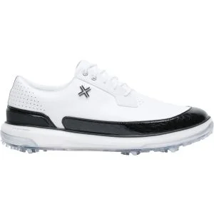 PAYNTR Moving Day SC RS Gator Spiked Golf Shoes White/Black Lateral Side View