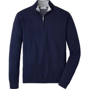 Peter Millar Coolspun Lite Cotton Quarter-Zip Pullover Golf Sweater