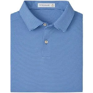 Peter Millar Featherweight Market Stripe Performance Golf Polo