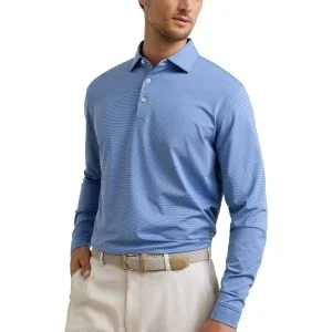 Peter Millar Jubilee Long Sleeve Performance Jersey Golf Polo