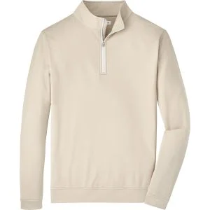 Peter Millar Perth Melange Performance Quarter Zip Golf Pullover