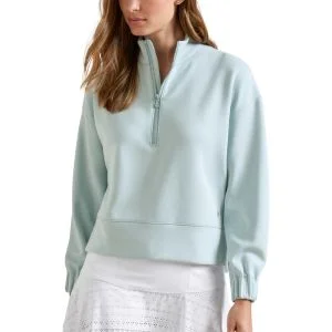 Peter Millar Women's Flora Knit Melange Half-Zip Golf Pullover