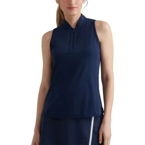 Peter Millar Women's Shirley Sleeveless Zip Golf Polo