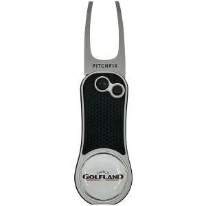 PitchFix Hybrid Divot Tool W/ Carl's Golfland Ball Marker - Carl's