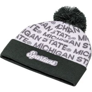 Pukka Michigan State Spartans Cuffed Pom Knit Golf Beanie