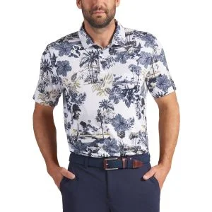 PUMA CLOUDSPUN Palm Golf Polo - Back Neck Logo