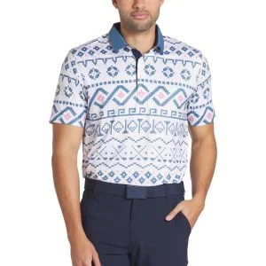 PUMA Fair Isle Print Golf Polo - ON SALE