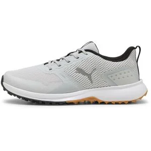 PUMA FUSION GRIP 6 Spikeless Golf Shoes Feather Gray/Puma Black/Gum