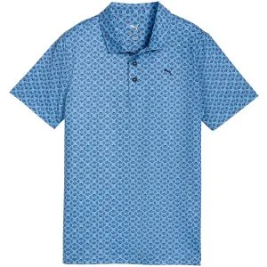 PUMA Junior Boys MATTR Scallop Golf Polo