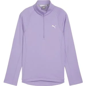 PUMA Junior Girls 1/4 Zip Golf Pullover