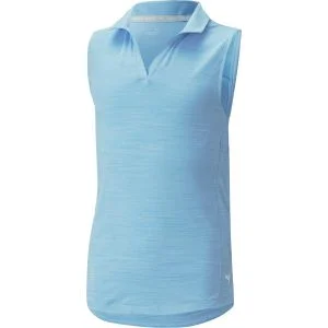 PUMA Junior Girls CLOUDSPUN Coast Sleeveless Golf Polo - ON SALE