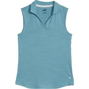 PUMA Junior Girls CLOUDSPUN Coast Sleeveless Golf Polo - ON SALE