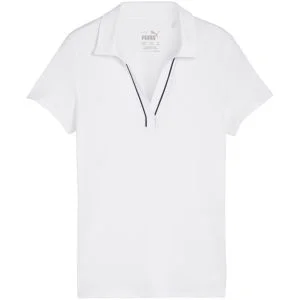 PUMA Junior Girls CLOUDSPUN Piped Golf Polo