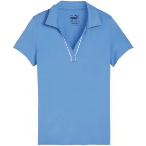 PUMA Junior Girls CLOUDSPUN Piped Golf Polo