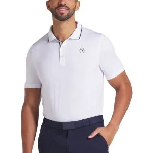 PUMA MATTR Elevated Solid Golf Polo - Left Chest Logo