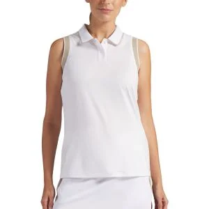 PUMA Volition Womens Solid Sleeveless Golf Polo