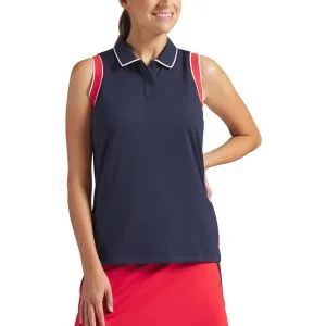 PUMA Volition Womens Solid Sleeveless Golf Polo