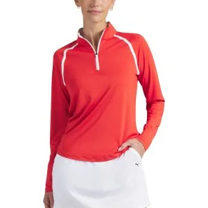 PUMA Volition Womens UV Quarter Zip Golf Pullover
