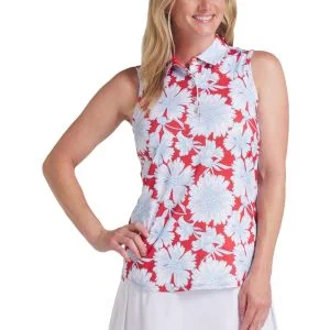 PUMA Women's CLOUDSPUN Botanic Sleeveless Golf Polo