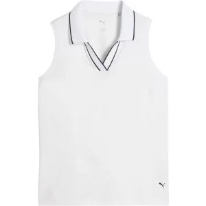 PUMA Women's CLOUDSPUN Essential Sleeveless Golf Polo