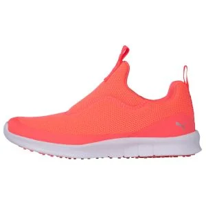 PUMA Womens Laguna Fusion Slip On Golf Shoes Ignite Pink/PUMA Silver
