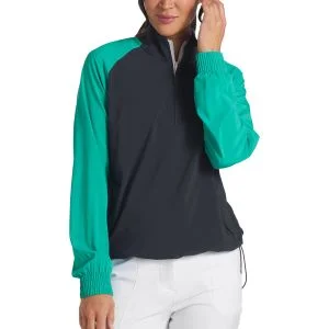 PUMA Womens Lightweight 1/4 Zip Shell Golf Pullover