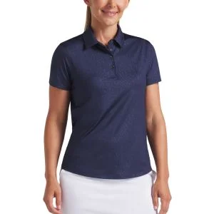 PUMA Women's MATTR Animal Deboss Golf Polo
