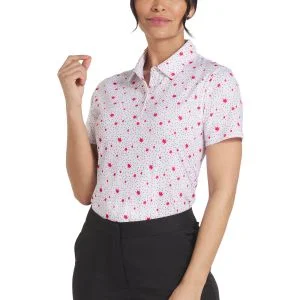PUMA Womens MATTR Maple Dot Golf Polo