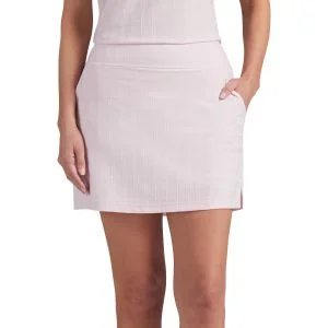 PUMA Women's Plaid Knit 16" Golf Skort