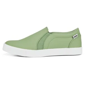 PUMA Womens TUSTIN FUSION Slip-On Spikeless Golf Shoes Dusty Green/Puma White
