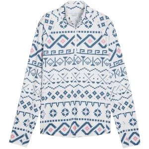PUMA Womens YouV Fair Isle 1/4 Zip Golf Pullover