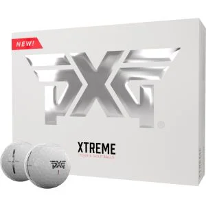 PXG Xtreme Tour X White Golf Balls Dozen Box With Balls In Front
