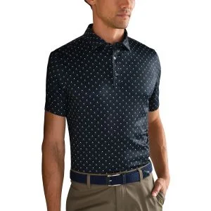 Rhone Drive Time Print Golf Polo