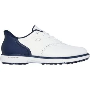Skechers Slip-ins Waterproof GO GOLF Prestige SL Golf Shoes White/Navy Lateral Side