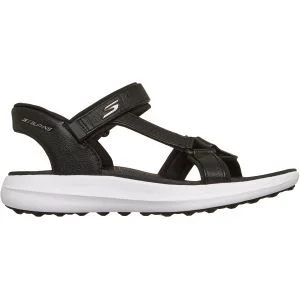 Skechers Women's Slip-ins GO GOLF Sandals Black Lateral Side View
