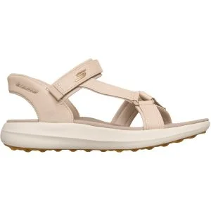 Skechers Women's Slip-ins GO GOLF Sandals Natural Lateral Side View